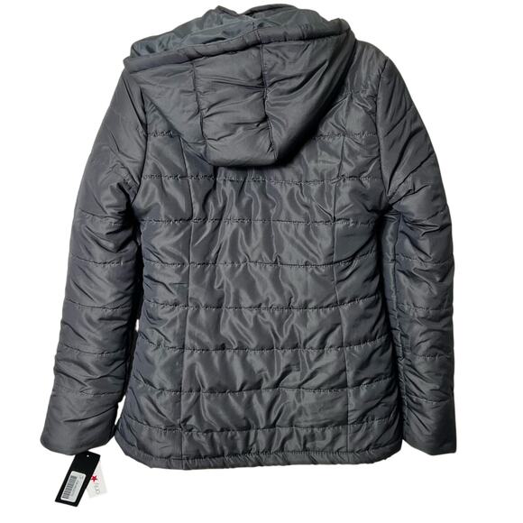 RAMPAGE CHARCOAL WOMEN SIZE SMALL PUFFER WINTER COAT BRAND NEW FROM MACY'S - Picture 4 of 7